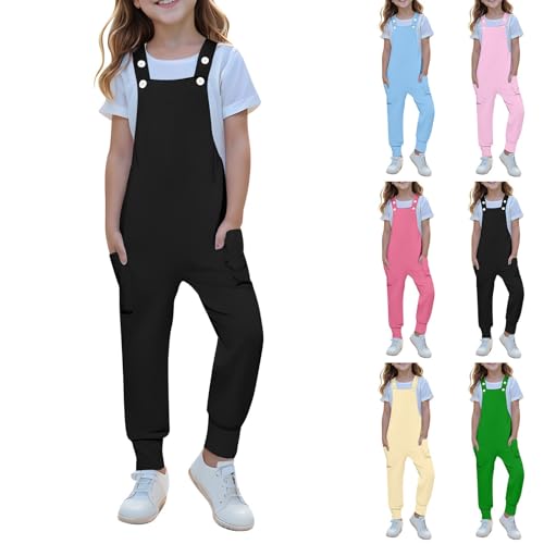 Jumpsuit Mädchen Ärmellose Latzhose Kinder Verstellbare Träger...
