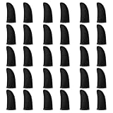 WLLHYF 30pcs Gamer Finger Sleeves Carbon Compression Support Thumb Gloves Touchscreen Finger Cover Anti Sweat Mobile Phone Tablet Gaming Stabilizer for All Touchscreen Devices (Black)