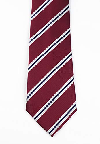 Image of Elfeves Men's Modern Striped Patterned Formal Ties College Daily Woven Neckties