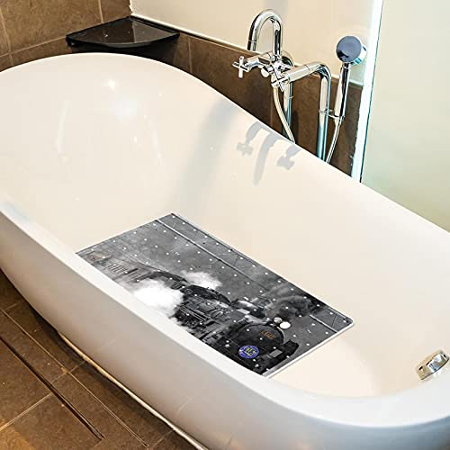 Tapis de bain rétro antidérapant 40x70 lavable pour douche et baignoire - 5