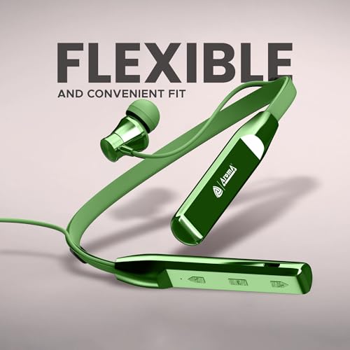 Image of AROMA NB119 Tune Upto 48 Hours Playtime*, Fast Charging, Dual Pairing, Bluetooth Neckband