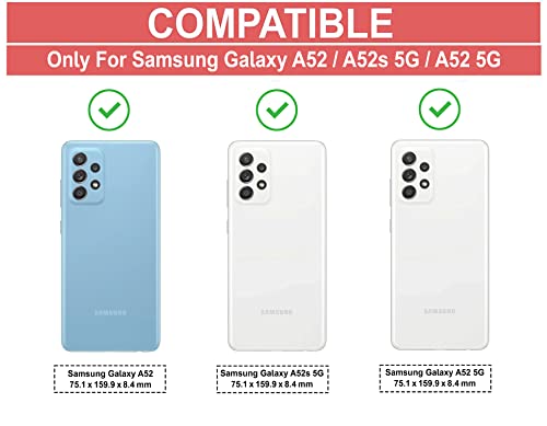 Image of Zapcase Back Case Cover for Samsung A52 5G / Samsung A52s 5G / Samsung A52 | Compatible for Samsung A52 5G / Samsung A52s 5G / Samsung A52 Back Case Cover | (TPU + PC | Matte Black)