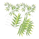 PartyKindom 10Stücke Teiliges Sushi Serviertablett aus Künstlichem Bambusblatt Dekoration für Sashimi Desserts und Veranstaltungen Vielseitig Einsetzbar für Hochzeiten und Gartenpartys