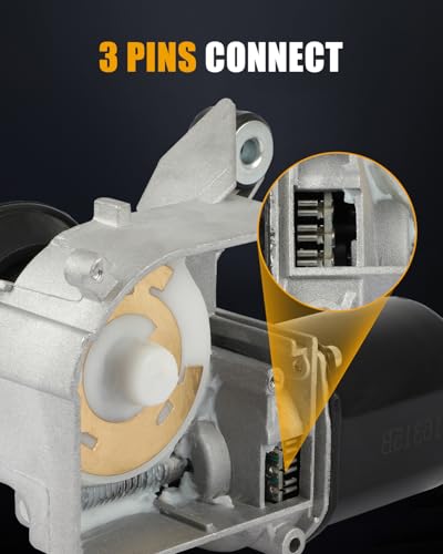 Image of ROADFAR Front Wiper Motor W /O Control Module Replacement for 1995-1997 for Chevrolet for Blazer,1994-1997 for Chevrolet for S10,1995-1997 for GMC for Jimmy 22121967 Wiper Motor 3 Pins