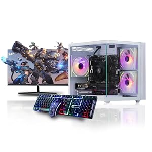 Veno Scorp Gaming PC Bundle Intel Core i7 3rd Gen 3.9GHz, GTX 750 4GB, 16GB RAM, 256GB SSD + 1TB HDD, Windows 11, WiFi, 22" Monitor, Mini Nemesis White RGB Case, 500W PSU