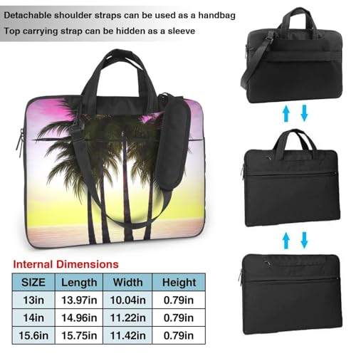 Maletín para portátil 13 pulgadas Tropical Palm Tree miniatura 4