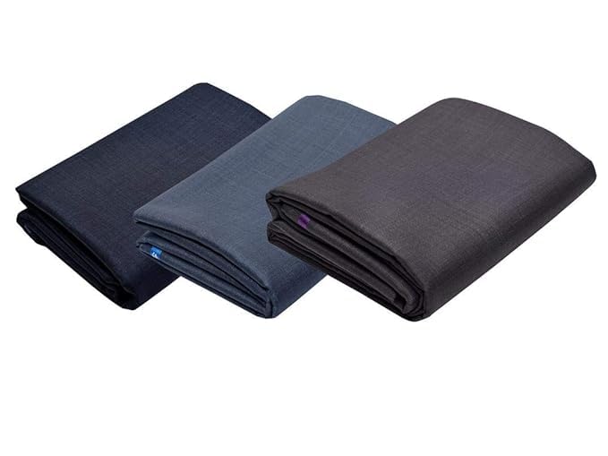 Elite Lifestyle Hub Men's Cotton Formal Unstitched 1.2M Combo Trouser Fabric For Men | Color -Dark Green, Steel Grey &Navy Blue |Pack of 3-image-37
