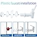 Hgzaccompany Replacement Cooler Faucet Water Bottle Jug,Water Dispenser Tap Set,BPA-Free Plastic Spigot Spout Water Beverage Lever Pour Dispenser Valve,Water Crock Tap (4 White)
