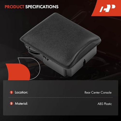 Portavasos negro para Subaru y Saab - consola central trasera miniatura 2