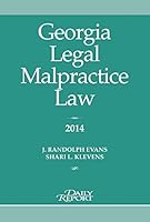 Georgia Legal Malpractice Law 1576258211 Book Cover