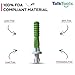 TalkTools Sensi Tip for Kids with Autism, ADHD, Speech Therapy - Improve Biting, Chewing, Jaw Strength - Dishwasher Safe (Green, 1 Pack) - Wee Round Textured