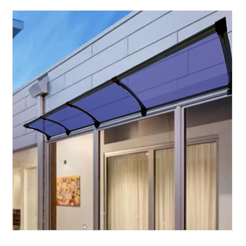 Toldo de policarbonato para puertas con diseño de fregadero y protección contra lluvia