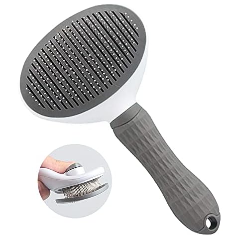 Haustier Katzenbürste Hundebürste Kurzhaar Grooming Brush Unterfell Katzenbürste Feinhaar Softbürste Automatischer Haarentfernungskamm Cover