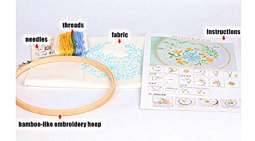 Embroidery Kit Merry Christmas Snowman Ornaments Wreath Awesocrafts Full Range Of Embroidery Starter Kits For Beginners Adults Kids Diy Handmade Easy Patterns (3 Pack) #TOP4