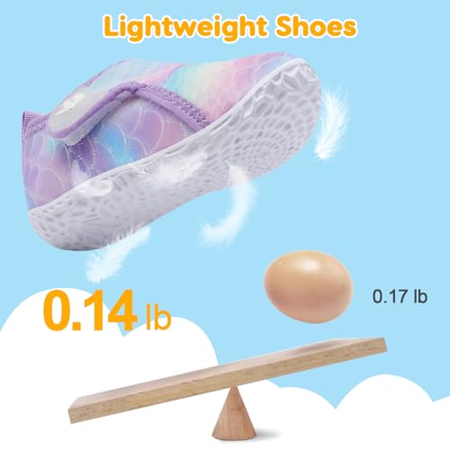 Image of FEETCITY Baby Boys Girls Water Shoes Beach Quick Dry Swim Barefoot Aqua Socks Outdoor Athletic Pool Shoe