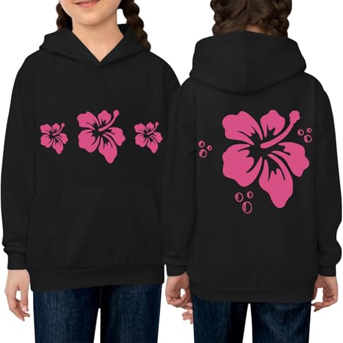 Girls Hoodies Long Sleeve Basic Sweatshirt Kids Fall Hooded Sweatshirt Winter Sweater Tops With Pockets 4-14 Years