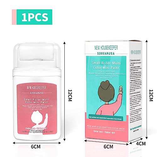 Wandfarbe ausbessern weiß 100ml, Wandreparatur rollbürste mit wandreparaturpaste, Spachtelmasse Weiß, Innen Stehaufe Wandfarbe Ausbessern, Spachtelmasse Bohrloch Füllung, Graffiti, Kratzer, Flecken