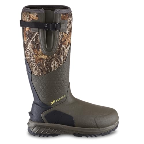 rish Setter, MudTrek, Unisex, 17", Waterproof, Insulated 800g, Adjustable Full Fit, Hunting Boot, Realtree Edge3