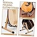 LIOOBO Wooden Guitar Stand with Natural Finish Versatile Display Holder for Guitars Ukuleles and Violins Durable and Stylish Floor Stand for Musicians of All Levels