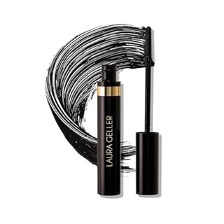 LAURA GELLER NEW YORK Kajal Longwear Mascara - Lengthening, Defining, Curling, Buildable Formula Eye Makeup - Innovative Curling Brush - 1 count