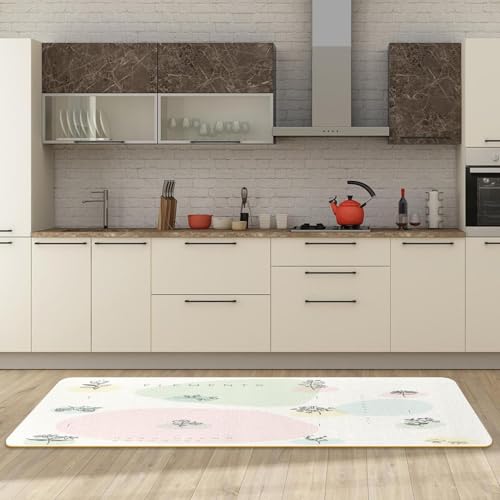Alfombrillas de cocina de estilo botánico para decorar pasillos y zonas de lavado 3