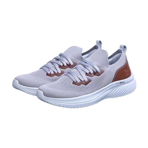 Image of Neeman's Ease Walk Snug Sneakers for Men | Breathable Knit, Stretchable Fit & Cushioned Comfort for Everyday Walking