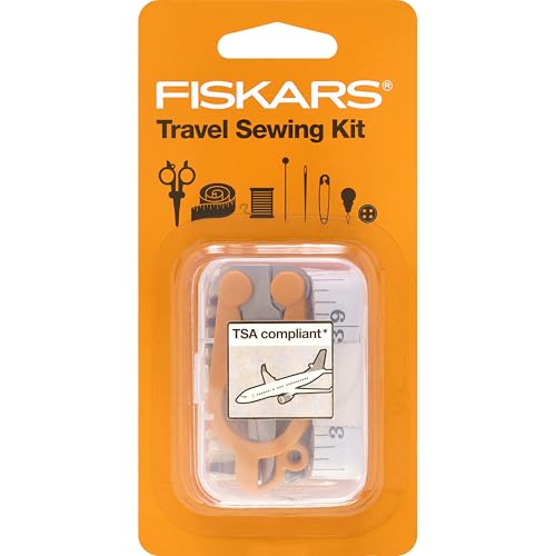 Fiskars Sewing Kit - 27-Piece Travel Sewing Set with Case