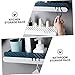 LOORGVEL Bathroom Wall Organizer Adhesive Storage Rack Plastic Wall-Mounted Shelf Easy to Install No Tool Required
