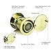 TOGU TG3828YG-PVD UL Listed Solid Brass HD Glass Lens 220-degree Door Viewer Peephole with Heavy Duty Privacy Cover for 1-3/5
