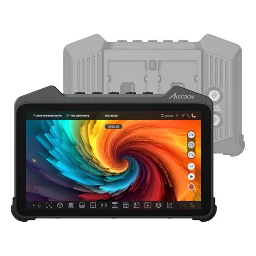 Accsoon CineView M7 7-Inch LCD Touchscreen Video Transmission, 3G-SDI/HDMI Camera Monitor with Camera Control& Daylight Visibility, 1000nit 4K60 Video Assist, 3D LUT for Video Recording/Livestreaming