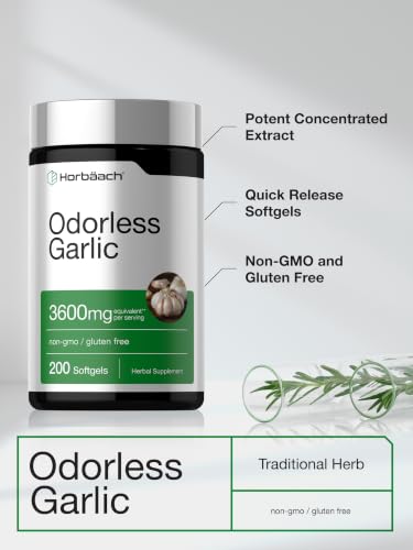 Horbäach Odorless Garlic Softgel Supplement