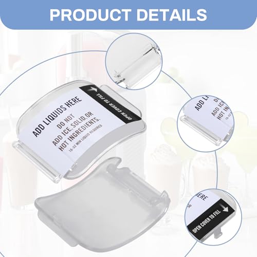 Tapa de repuesto para vaso Ninja Slushie 88 oz transparente miniatura 5