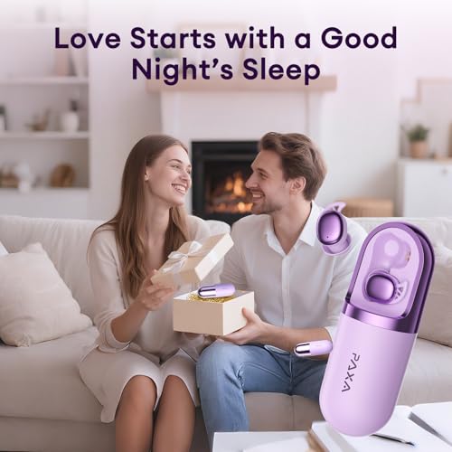 Image of PAXA Invisible Sleep Earbuds for Side Sleepers, Small Earbuds | Bluetooth 6.0 Sleep Headphones with Soft Silicone Tips, Mini Earbuds for Sleeping, Snoring Noise Isolation, S13 Purple
