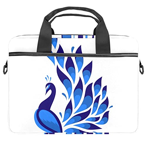 Sacoche pc portable motif djembé bleu paon pour aller au bureau avec style