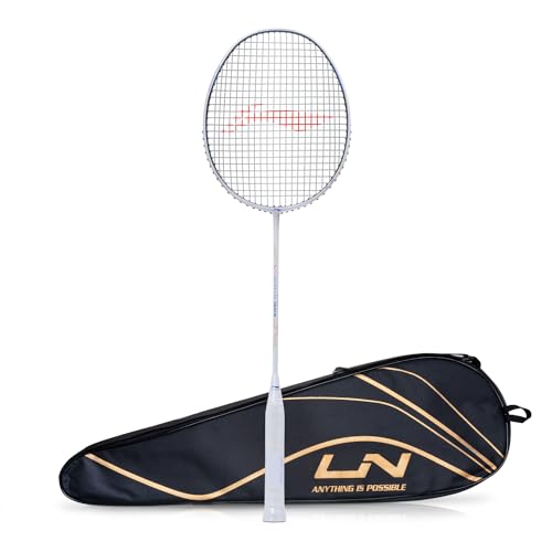 Li-Ning Wind Lite II Carbon Graphite Badminton Strung Racket with...