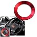 1 Set Steering Wheel Center Logo Ring Emblem Red Trim For Volkswagen Golf MK7 Bora Passat GTI Jetta 2015 2016 2017