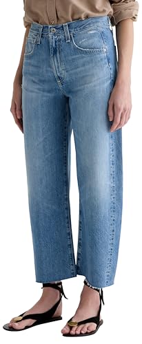 AG Adriano Goldschmied womens Hattie High Rise Crop Barrel in Sunrise4