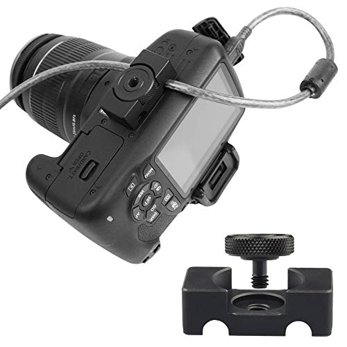 Foto&Tech DSLR CABLE LOCK Clamp Aluminum Alloy Tether Cable Dslr Camera Digital Usb Cable Lock Clip Clamp Cable Connection And Port Protector thumb #5
