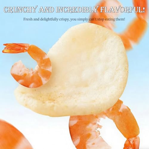 Damaichuhai Nuvole Di Gamberi (Cracker Di Gamberi) Da Friggere – Confezione Da 500G, Snack Croccante Tradizionale, Perfetto Per Antipasti E Feste, Gusto Intenso Di Gambero - 4