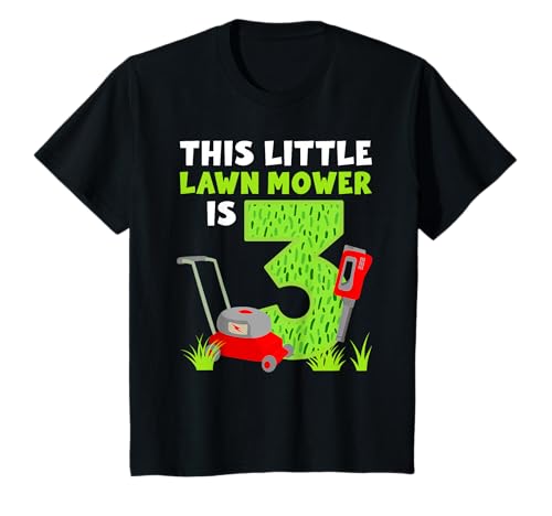 Kids 3rd Birthday Lawn Mower T-Shirt