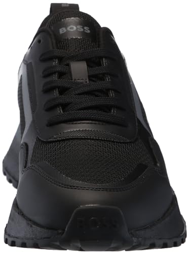 Image of BOSS Men's Big Logo Mesh Mix Lace Up Sneaker