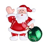Design mit buntem Weihnachtsmann, sieht glänzend, zart und dezent aus.