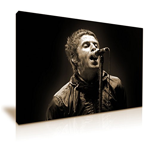YES ART Oasis Liam Gallagher Rock Music Stretched Canvas Print 76 cm x 50 cm