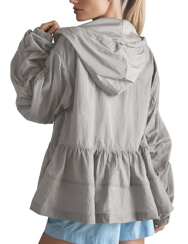 Amazon.com: TAQCUX Womens Hooded Babydoll Jacket Lightweight