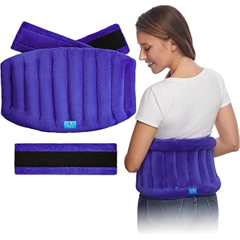Microwavable Extra Large Heating Wrap for Lower Back, Waist, Stomach, and Shoulder – Moist Heat Therapy Pad for Instant Pain Relief in Case of Aches, Muscle Spasms, Slipped Discs, and Surgery Recovery Cover