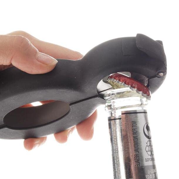 Easylife 6-in-1 Multi Opener - Jar, Bottle, Can & Packet Opening Tool, Black - Image 4