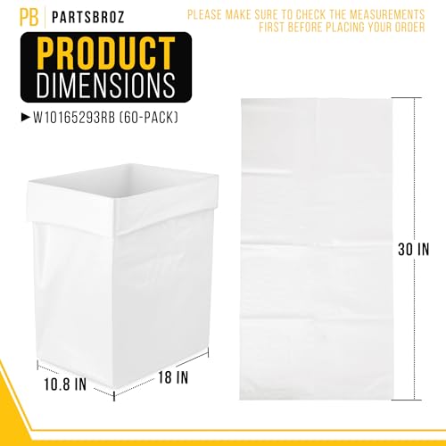 PartsBroz W10165293RB Compactor Bags