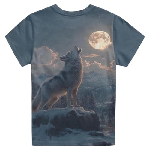 Vêtements pour garçons-T-Shirt décontracté à imprimé Graphique pour garçons Confortable et idéal Quotidien pour Enfants et Adolescents (Grey, 10-11 Years) – vue 3