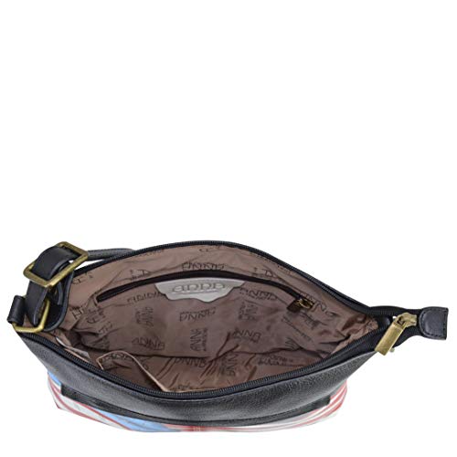 Image of Anna by Anuschka Women's Genuine Leather Medium Crossbody with External Zipper Pocket