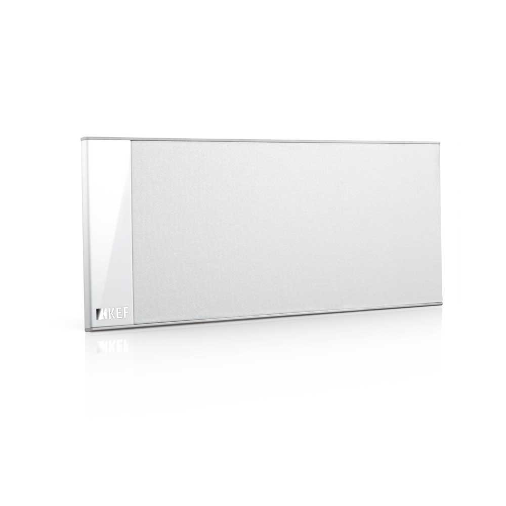 KEF T101c Center-Lautsprecher Weiß Stück|Ultra Flach| 3,5cm tief|10-100W|HiFi|Heimkino|TV